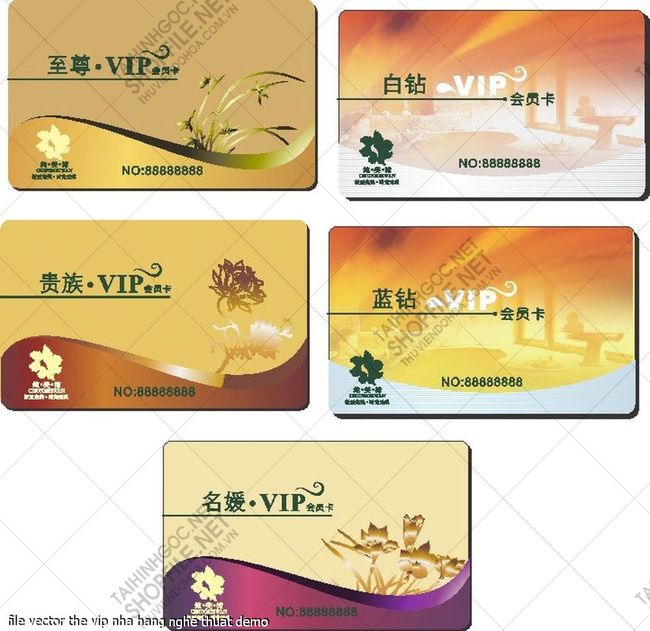 file vector the vip nha hang nghe thuat 